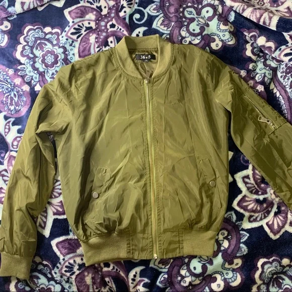 Green Bomber Jacket - Picture 1 of 3